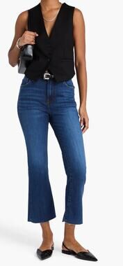 Frame Le Crop Mini Boot Cropped High-Rise Bootcut Jeans size 30